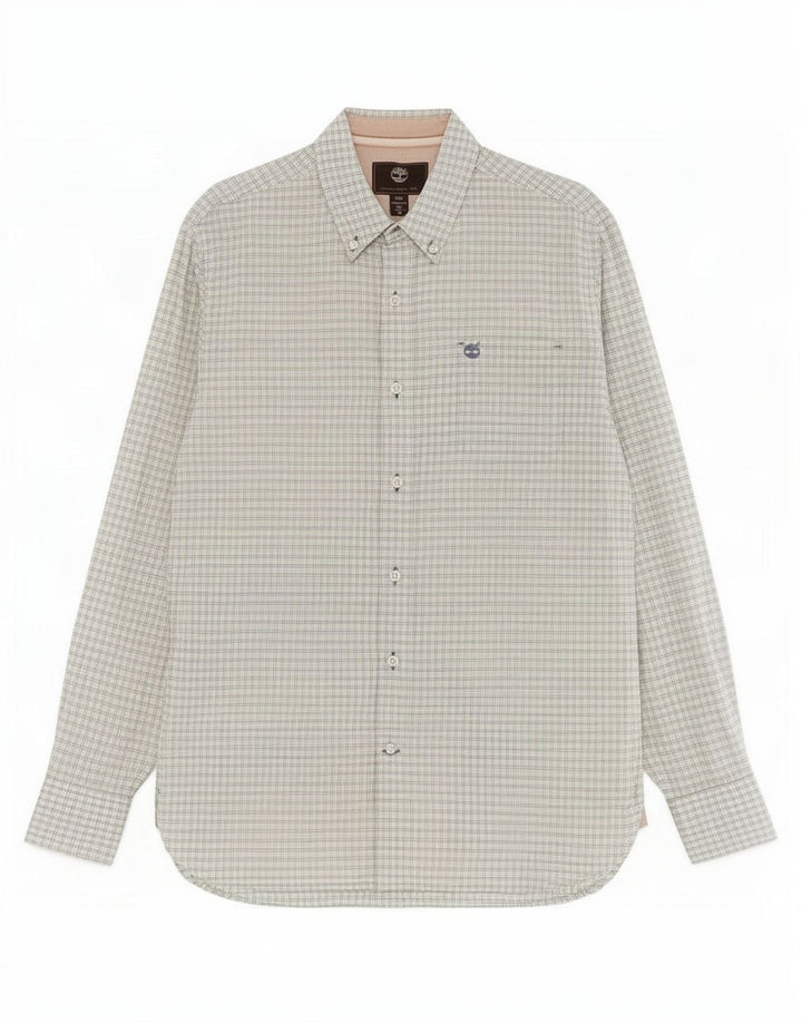 Timberland Mens Regular Fit Shirt Medium Green Check