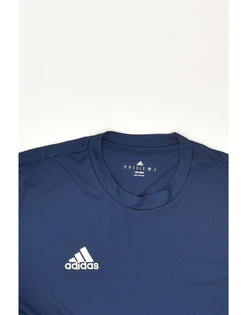 ADIDAS Mens Climalite T-Shirt Top Small Navy Blue | Vintage Adidas | Thrift | Second-Hand Adidas | Used Clothing | Messina Hembry 