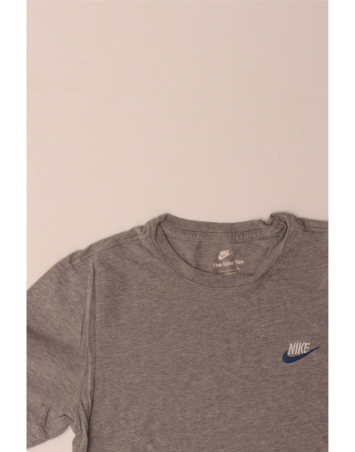 NIKE Mens T-Shirt Top Small Grey Cotton