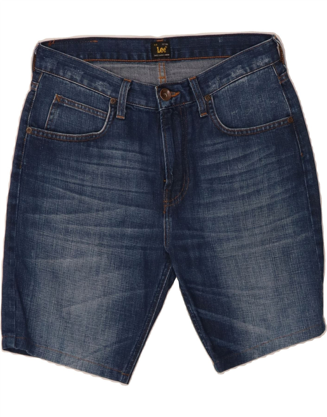 LEE Mens Denim Shorts W29 Small  Blue Cotton Vintage Lee and Second-Hand Lee from Messina Hembry 