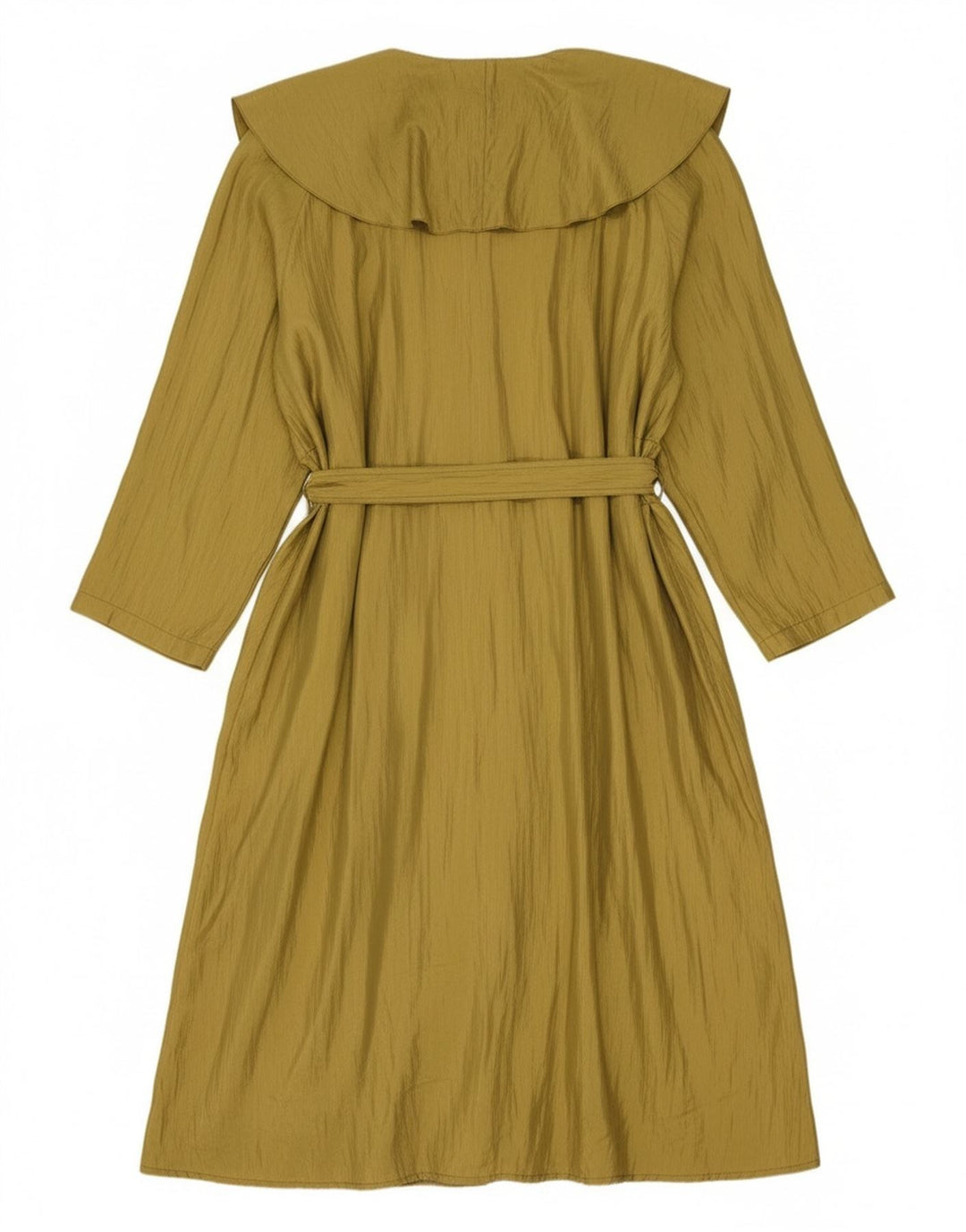 Vintage Womens Oversized Overcoat UK 14 Medium Khaki Polyester