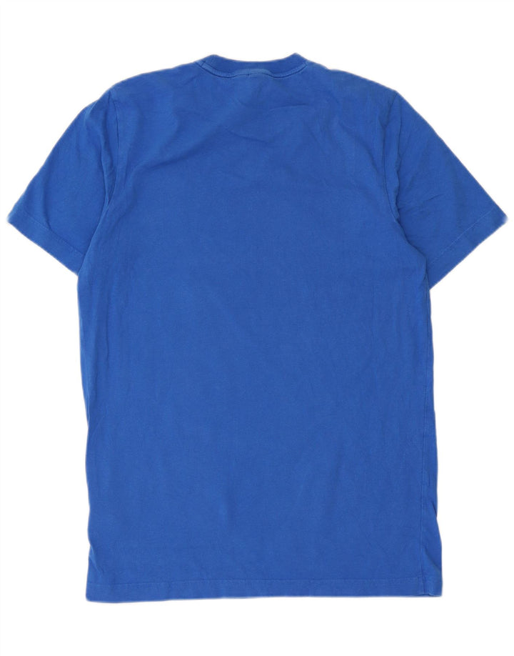 Adidas Mens Graphic T-Shirt Top Medium Blue Cotton
