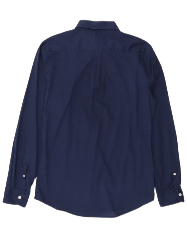 Dockers Mens Shirt Medium Navy Blue Cotton
