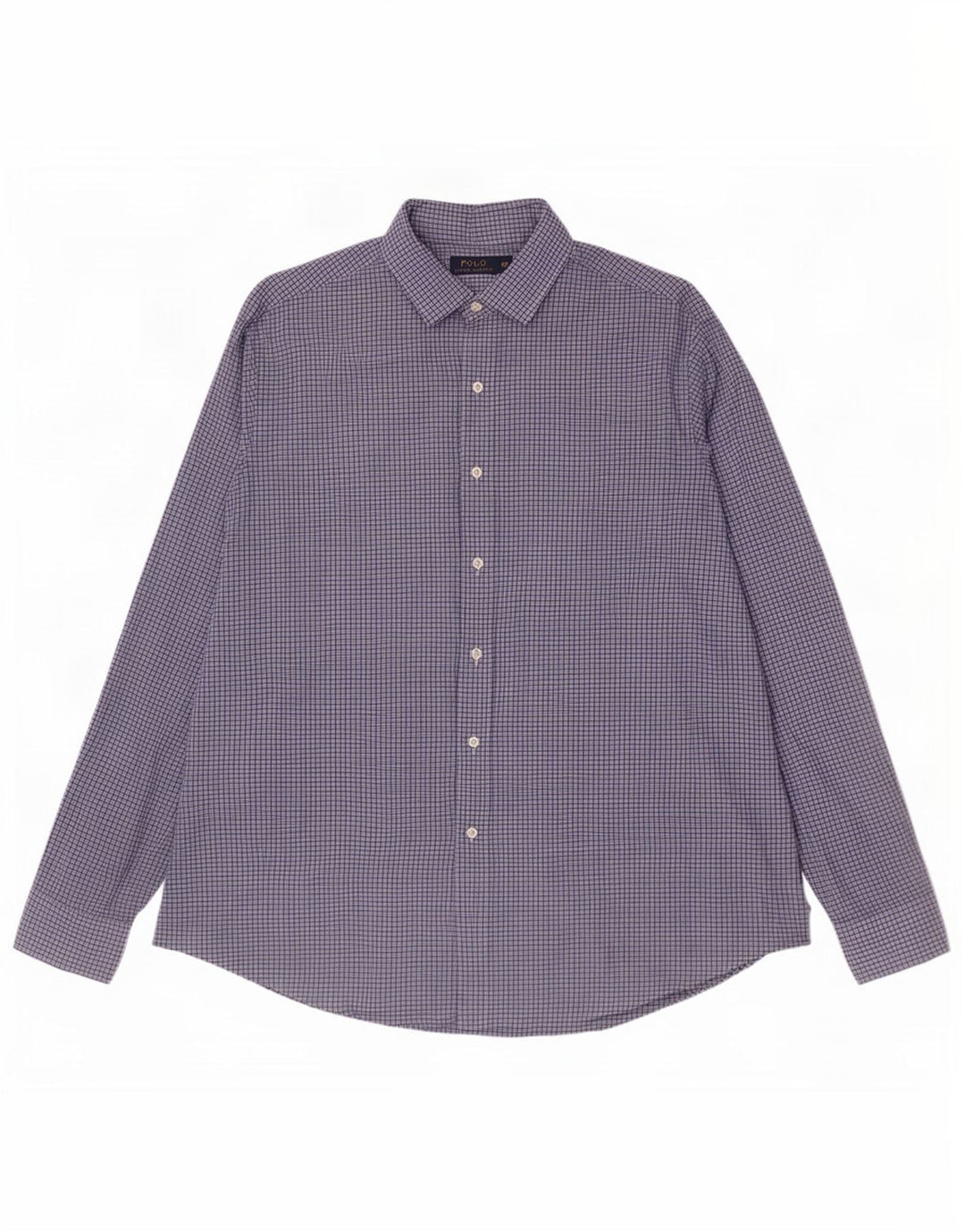 Polo Ralph Lauren Mens Shirt 2XL Blue Check Cotton