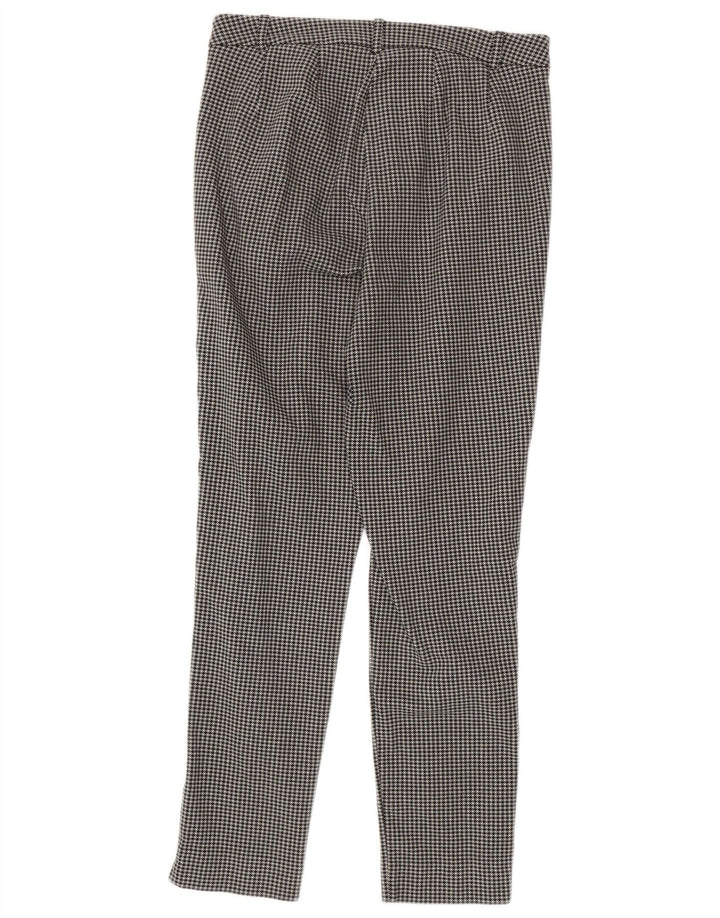 Marks & Spencer Womens Suit Trousers UK 10 Small W28 L28 Black Houndstooth