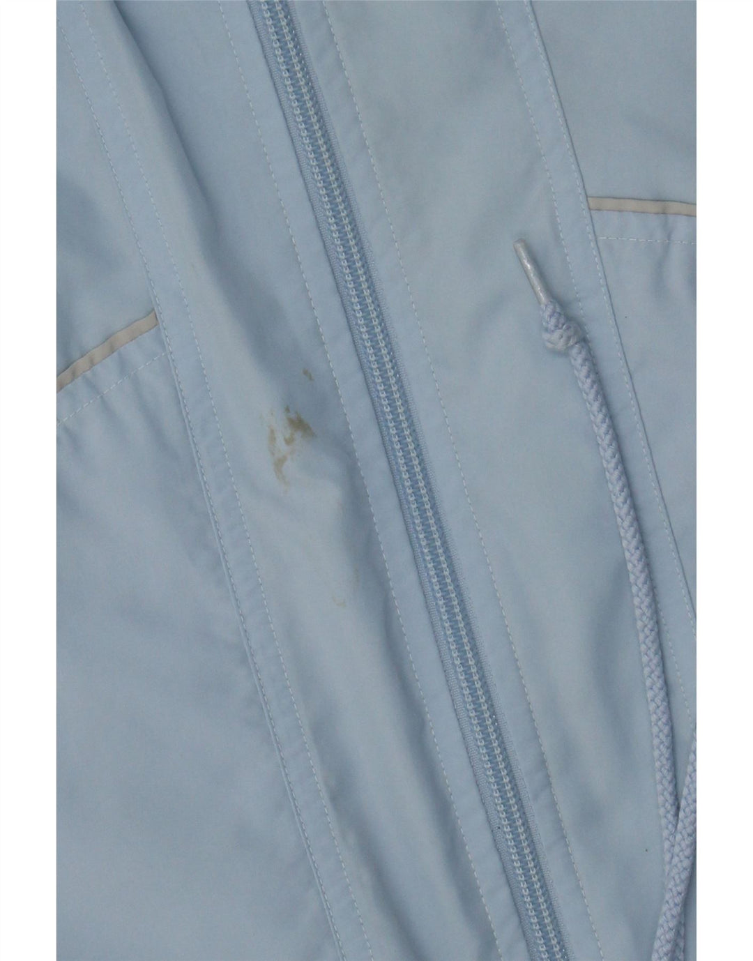 ADIDAS Womens Tracksuit Top Jacket UK 14 Large Blue Polyester