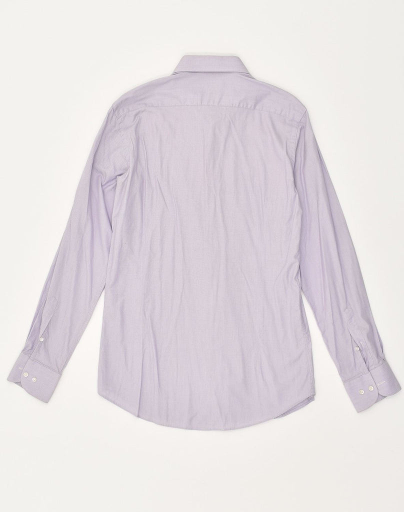 MASSIMO DUTTI Mens Slim Fit Shirt Size 39 15 1/2 Medium Purple Cotton | Vintage Massimo Dutti | Thrift | Second-Hand Massimo Dutti | Used Clothing | Messina Hembry 