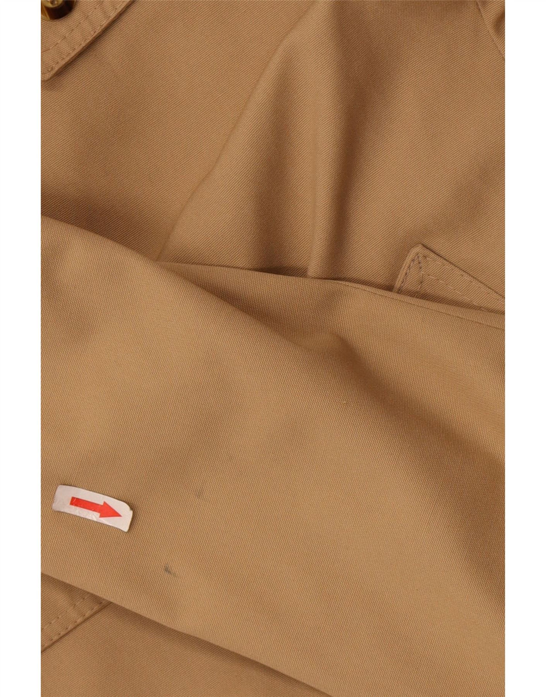 Vintage Mens Trench Coat UK 38 Medium Beige Polyester