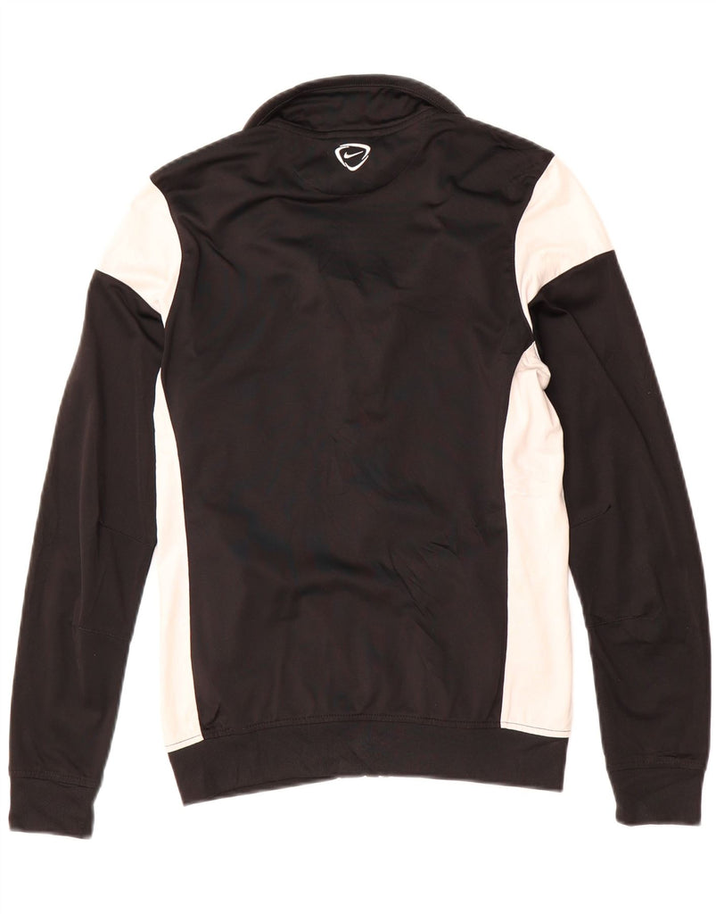 NIKE Womens Dri Fit Tracksuit Top Jacket UK 10 Small Black Colourblock Vintage Nike and Second-Hand Nike from Messina Hembry 