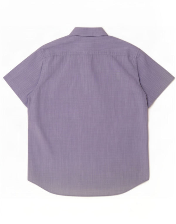 Carrera Mens Short Sleeve Shirt 2XL Blue Cotton