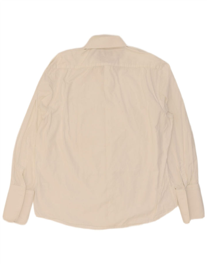 Hunt & Holditch Mens Formal Shirt Size 45 17 XL White Cotton