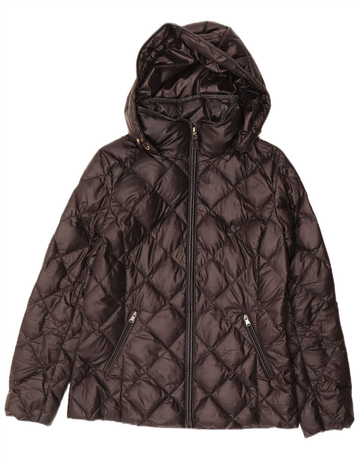 Ralph Lauren Womens Hooded Padded Jacket UK 10 Small Black Polyester
