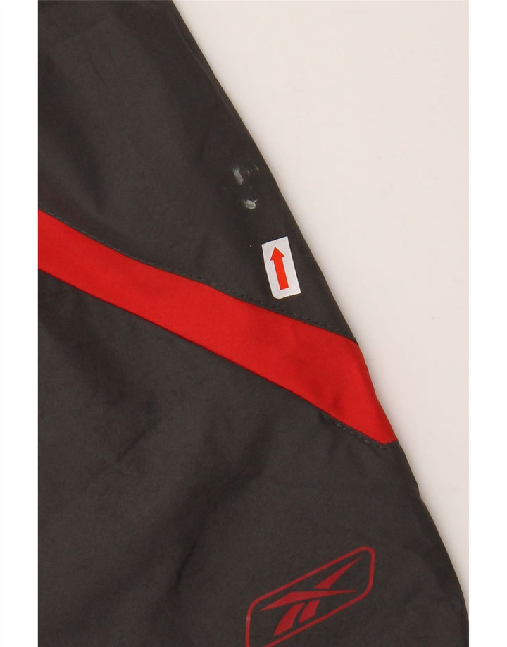 REEBOK Mens Graphic Tracksuit Trousers Small  Grey Polyester