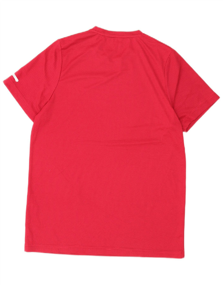 Ellesse Mens T-Shirt Top Small Red Striped Polyester