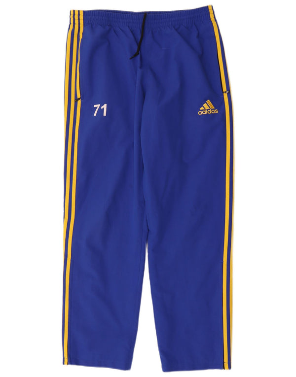 Adidas Mens Graphic Tracksuit Trousers UK 40/42 Medium Blue Colourblock
