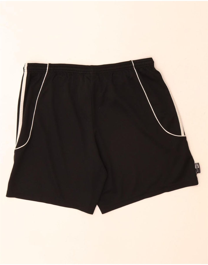 ADIDAS Mens Climalite Graphic Sport Shorts Large  Black Polyester