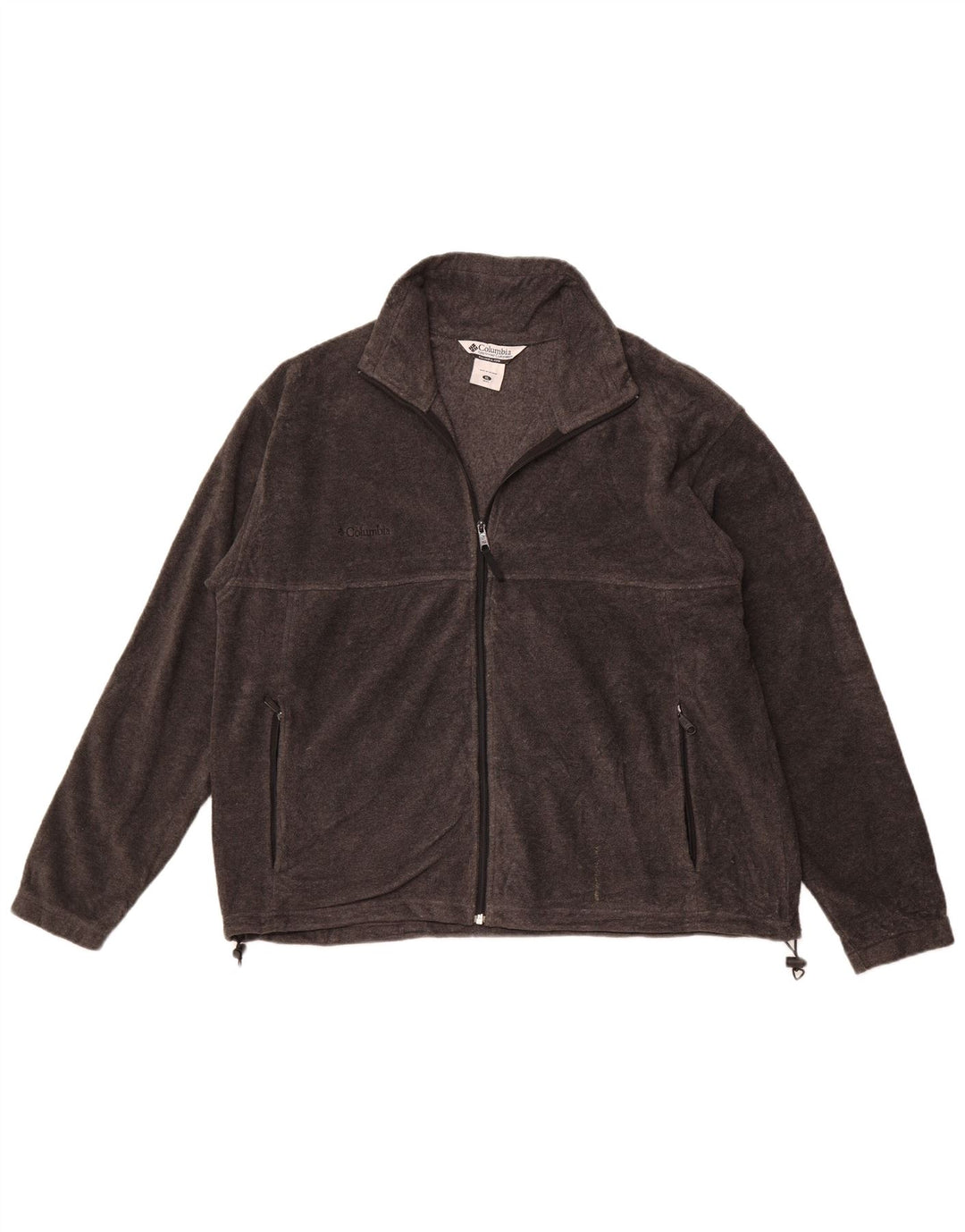 COLUMBIA Mens Fleece Jacket UK 42 XL Grey Polyester