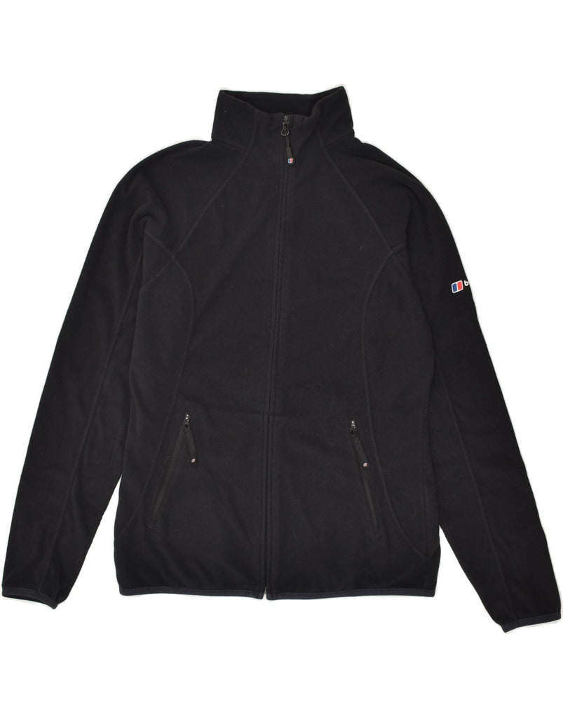 BERGHAUS Womens Fleece Jacket UK 12 Medium  Black Polyester | Vintage Berghaus | Thrift | Second-Hand Berghaus | Used Clothing | Messina Hembry 