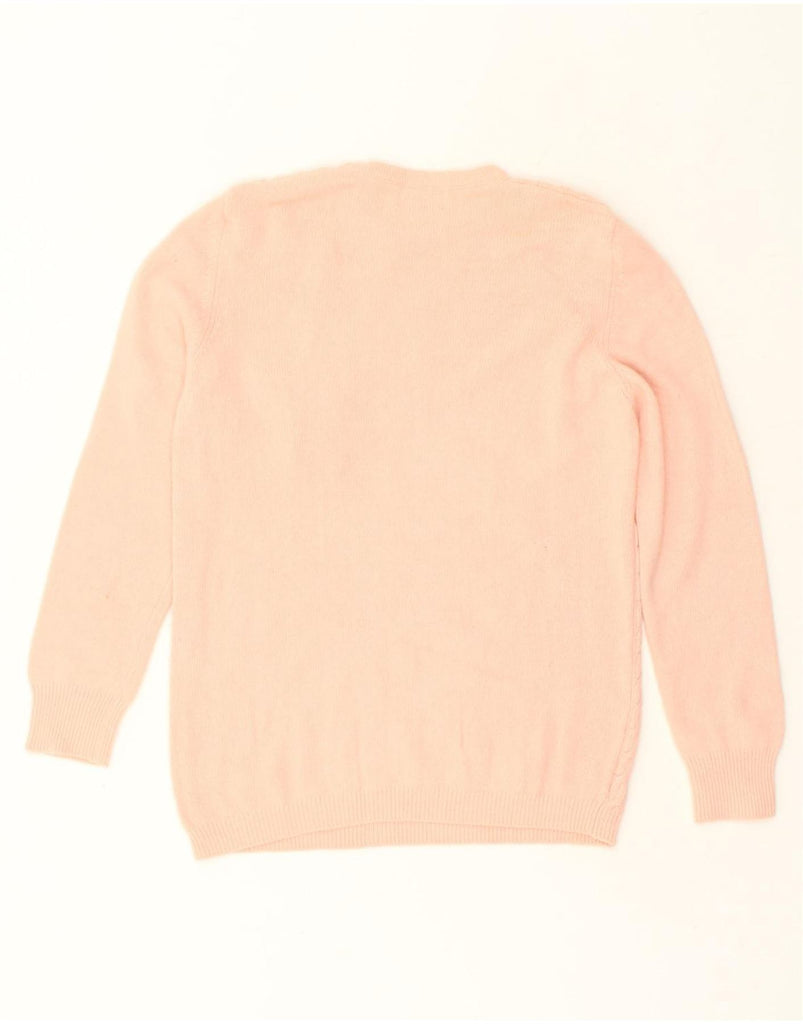 BENETTON Womens Crew Neck Jumper Sweater UK 10 Small Pink Wool | Vintage Benetton | Thrift | Second-Hand Benetton | Used Clothing | Messina Hembry 