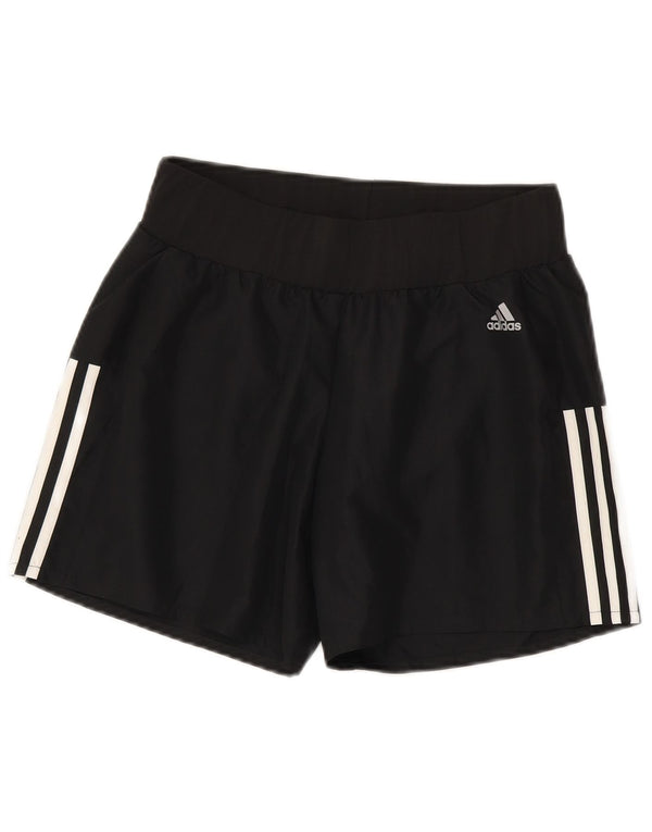 Adidas Womens Sport Shorts UK 10 Small Black Polyester