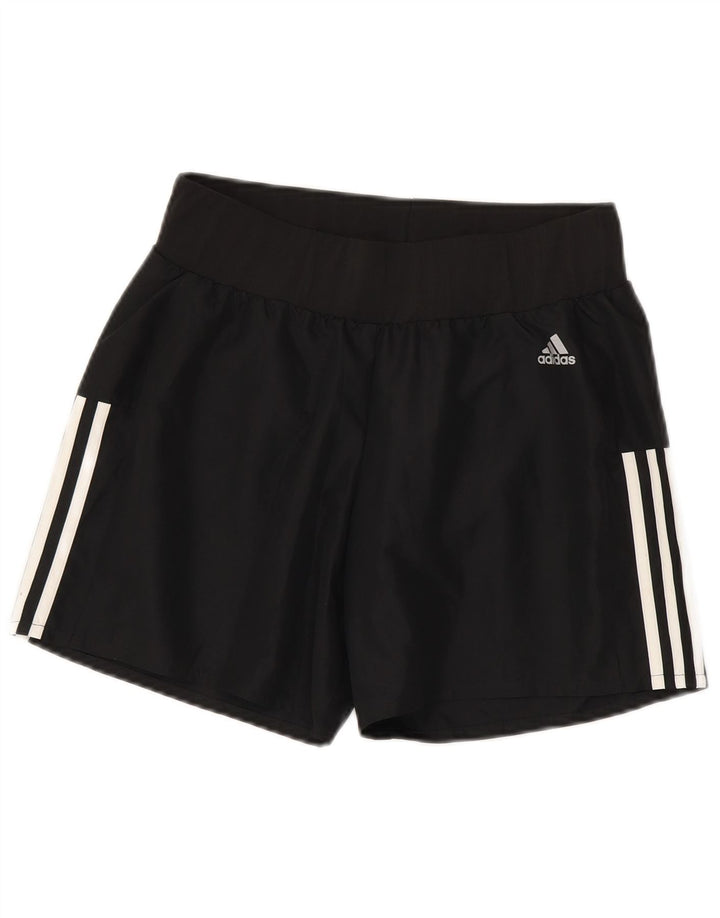 Adidas Womens Sport Shorts UK 10 Small Black Polyester