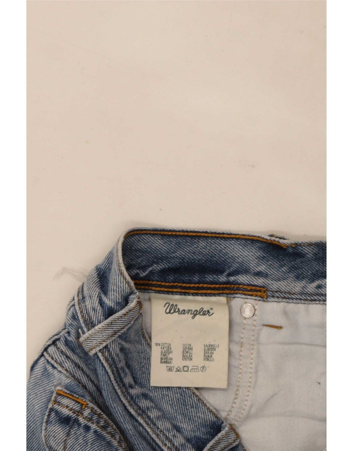 Wrangler Mens Regular Fit Straight Jeans W36 L32 Blue Cotton