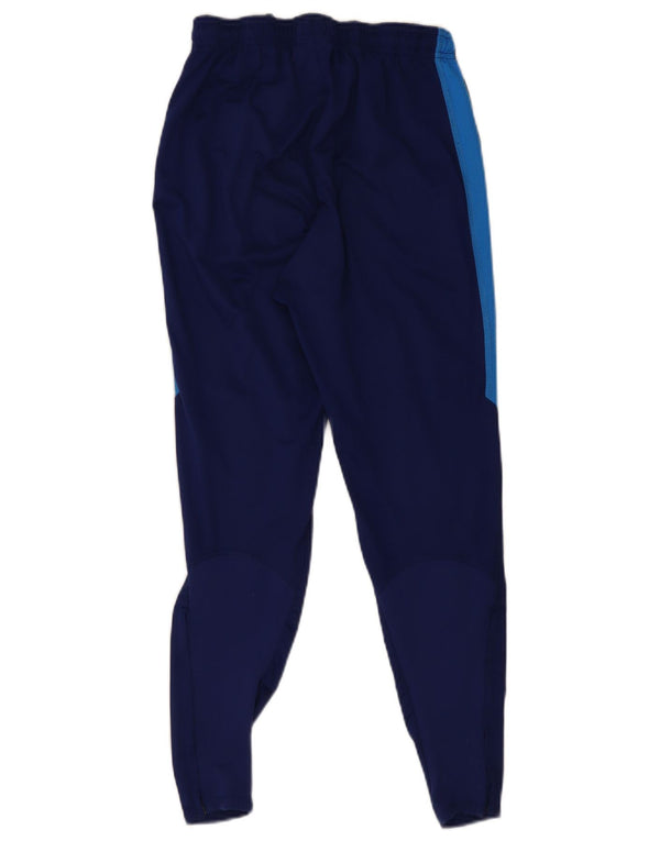 Nike Mens Dri Fit Tracksuit Trousers Joggers Small Blue Colourblock