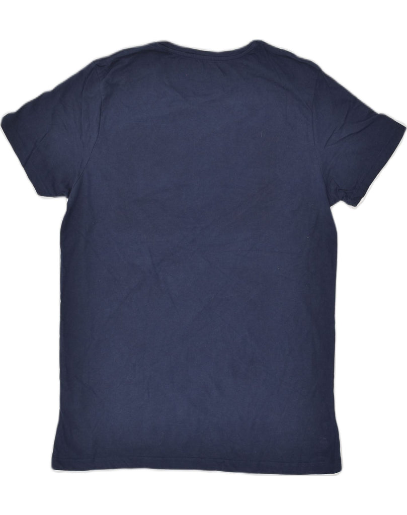 JACK & JONES Mens Slim Graphic T-Shirt Top XL Navy Blue Cotton | Vintage Jack & Jones | Thrift | Second-Hand Jack & Jones | Used Clothing | Messina Hembry 