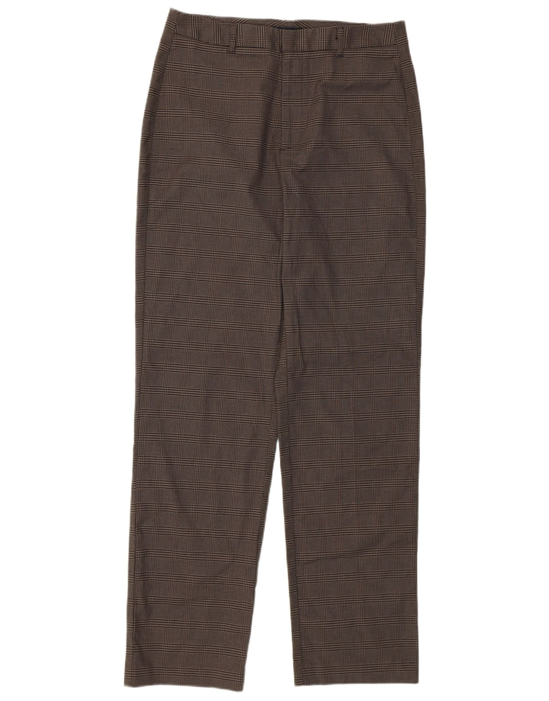 Dockers Womens Straight Casual Trousers W28 L30 Brown Houndstooth