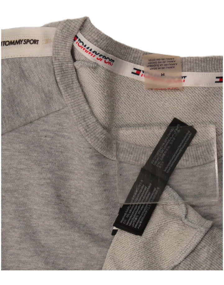 Tommy Hilfiger Mens Graphic Sweatshirt Jumper Medium Grey Colourblock