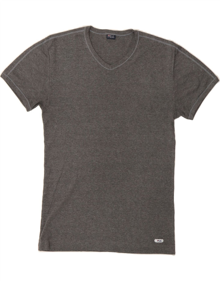 FILA Mens T-Shirt Top Small Grey Vintage Fila and Second-Hand Fila from Messina Hembry 
