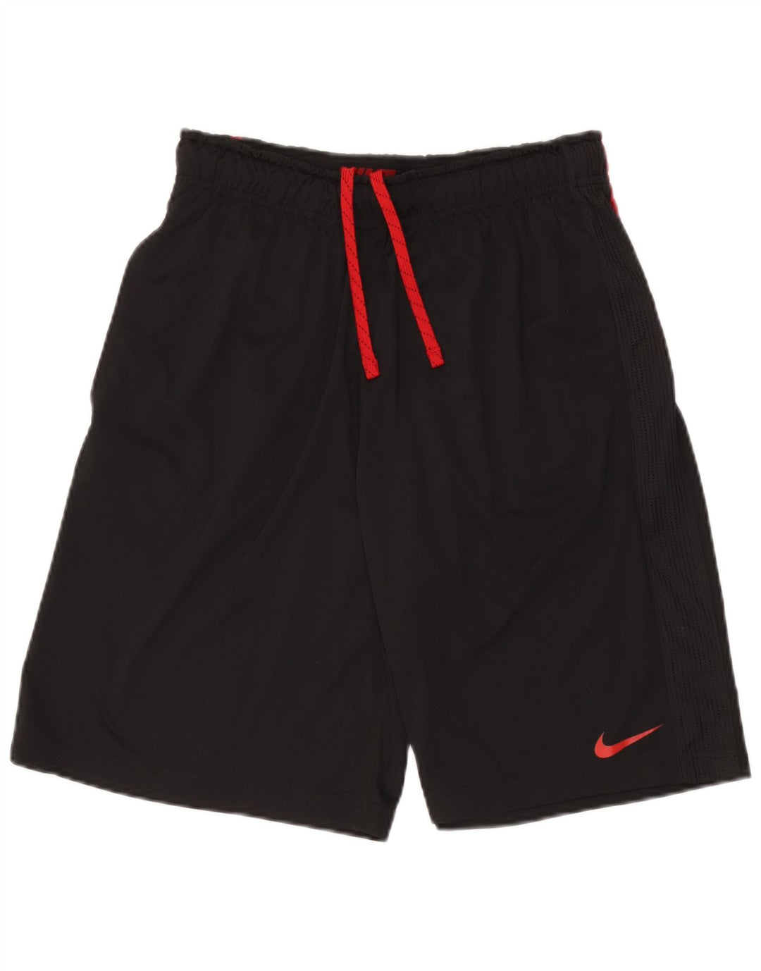 Nike Womens Dri Fit Sport Shorts UK 12 Medium Black Colourblock Polyester