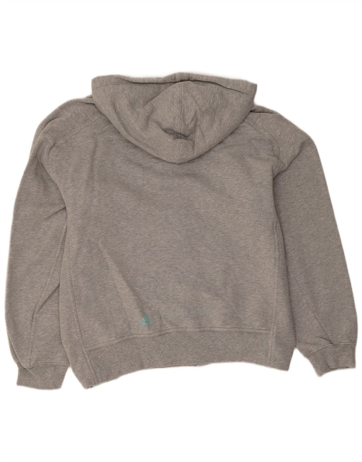 Adidas Mens Zip Hoodie Sweater Medium Grey Cotton