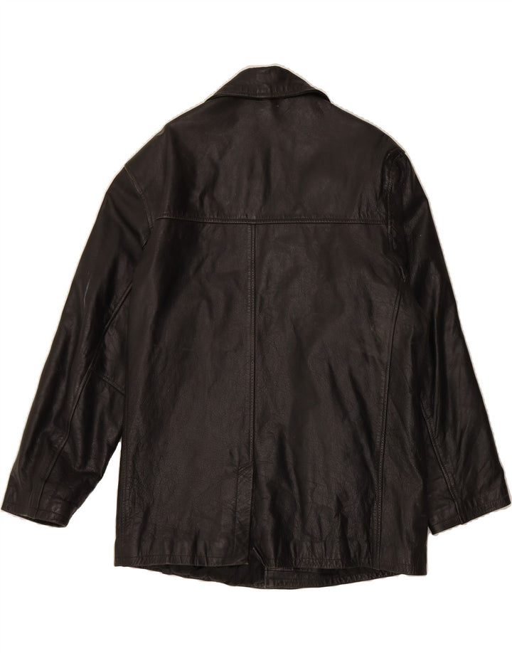 AKASO Mens Leather Jacket UK 38 Medium Black Leather Vintage Akaso and Second-Hand Akaso from Messina Hembry 