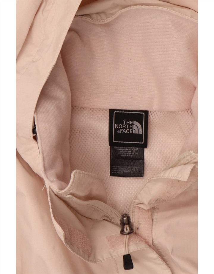 The North Face Womens Hooded Rain Jacket UK 14 Medium Pink Polyester