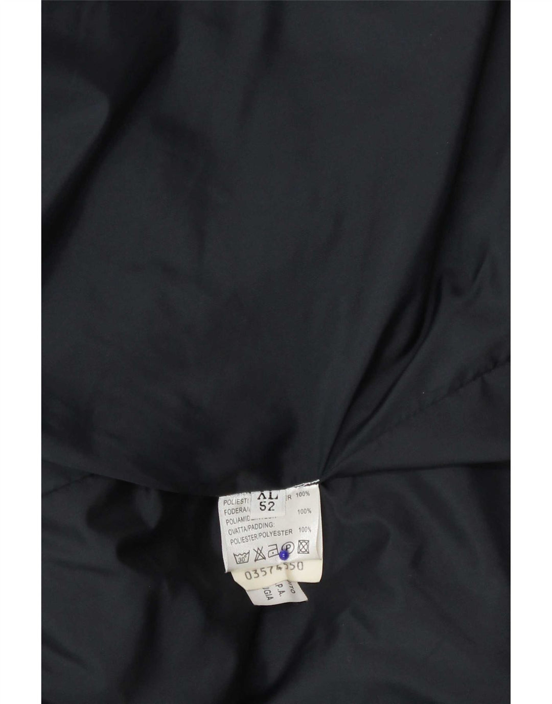 Valentino Mens Overcoat IT 52 XL Navy Blue Polyester