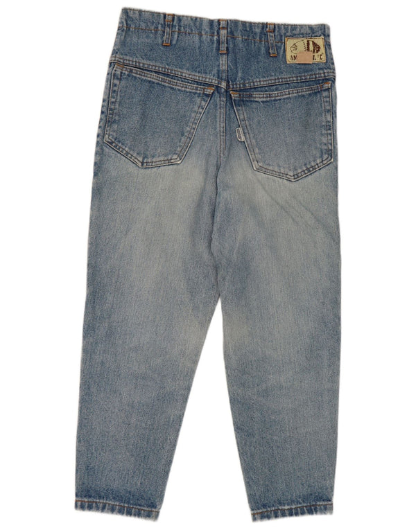Americanino Womens High Waist Cropped Jeans Small W28 L23 Blue Cotton
