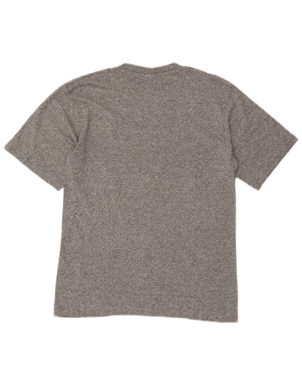 Champion Mens Graphic T-Shirt Top Small Grey Flecked Cotton