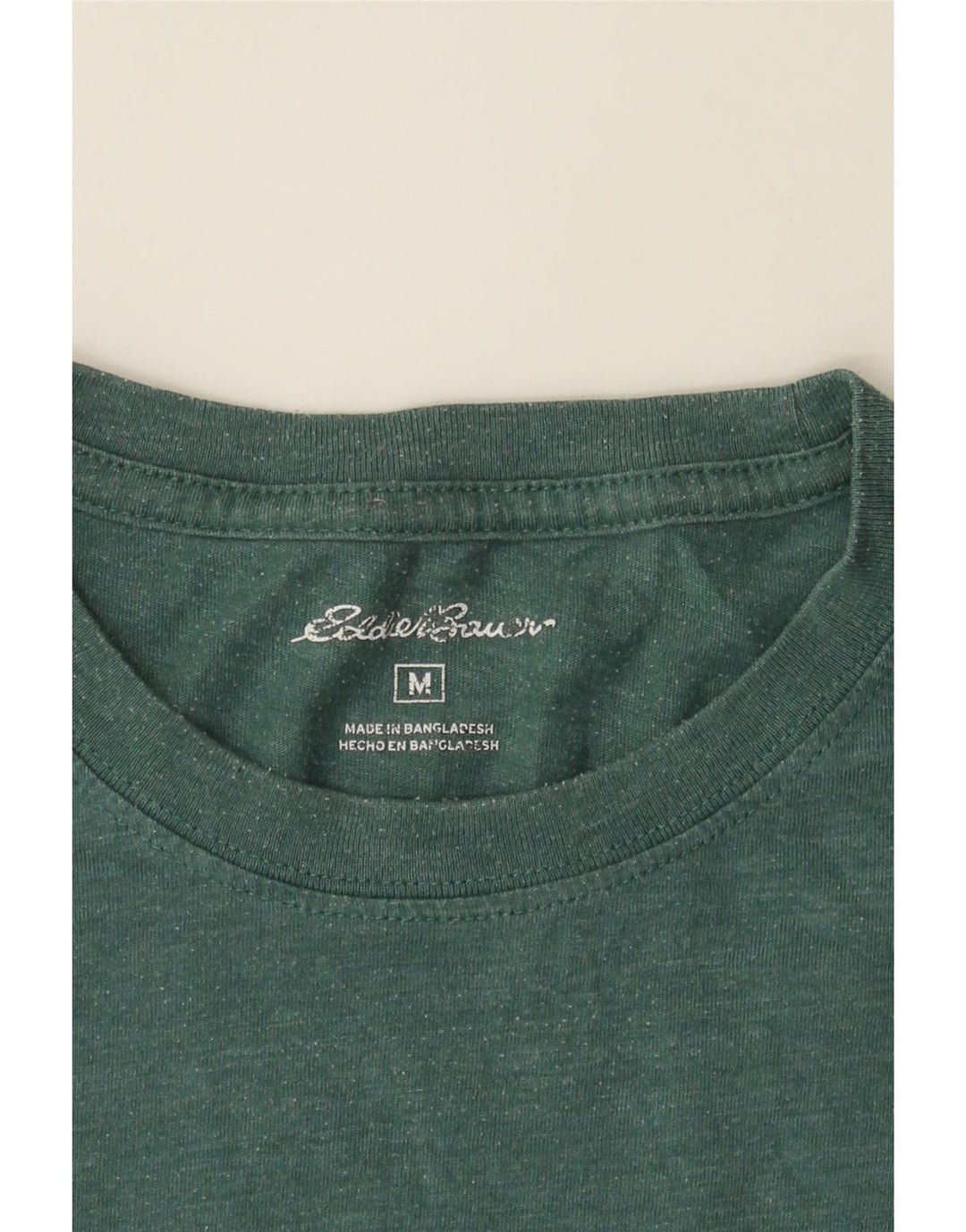 EDDIE BAUER Mens T-Shirt Top Medium Green Cotton Vintage Eddie Bauer and Second-Hand Eddie Bauer from Messina Hembry 