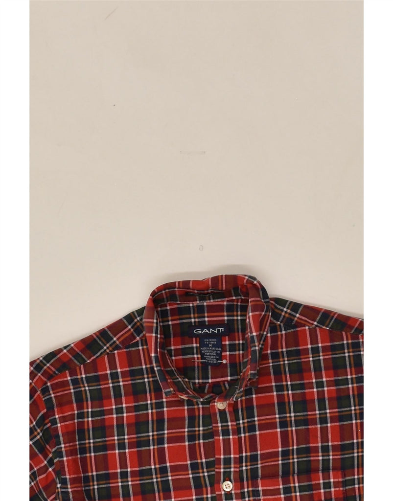 GANT Boys Flannel Shirt 7-8 Years Medium Red Check Cotton | Vintage Gant | Thrift | Second-Hand Gant | Used Clothing | Messina Hembry 