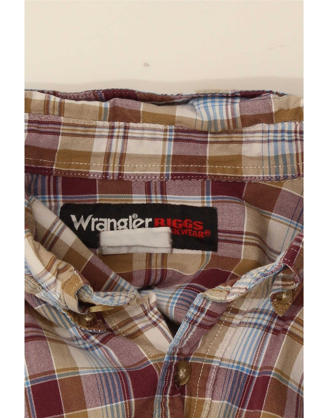 Wrangler Mens Shirt XL Brown Check