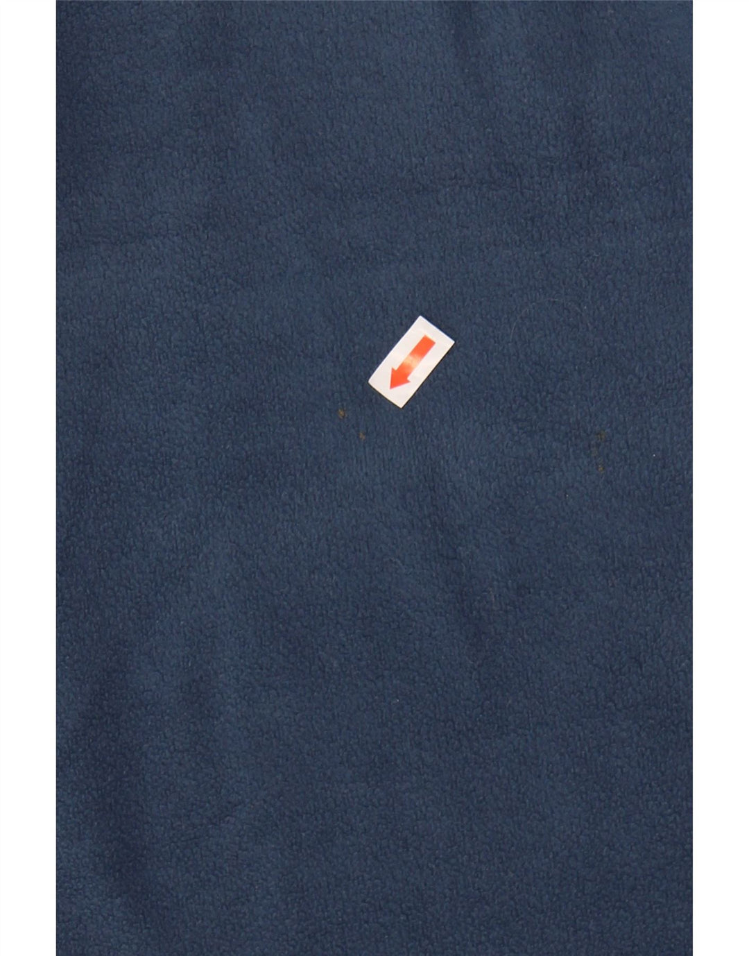 CHAMPION Mens Zip Neck Fleece Jumper Small Navy Blue Polyester