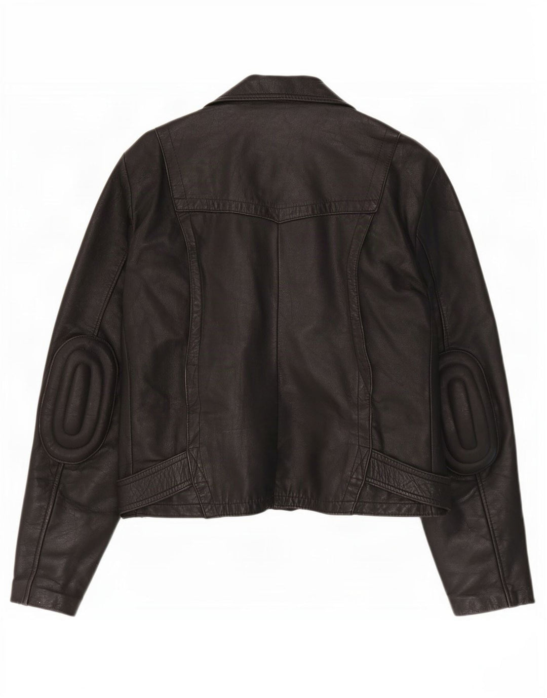 Wilhelm Krawehl Mens Leather Biker Jacket EU 50 Medium Black