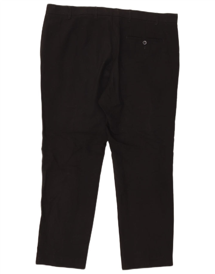 Marks & Spencer Mens Slim Chino Trousers W38 L29 Black Polyester