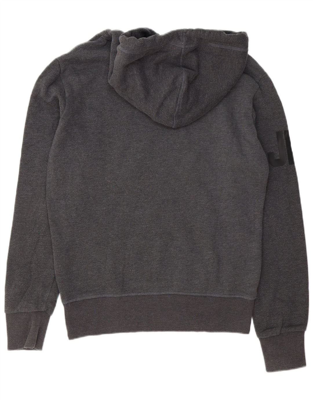 Superdry Mens Graphic Hoodie Jumper Small Grey Cotton
