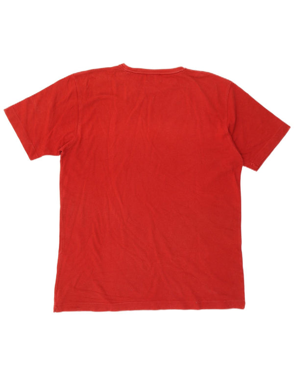 Kappa Mens T-Shirt Top XL Red Cotton