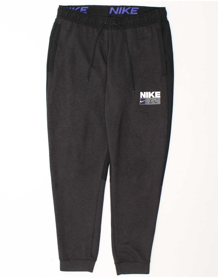 NIKE Mens Dri Fit Standard Fit Tracksuit Trousers Joggers Medium  Black