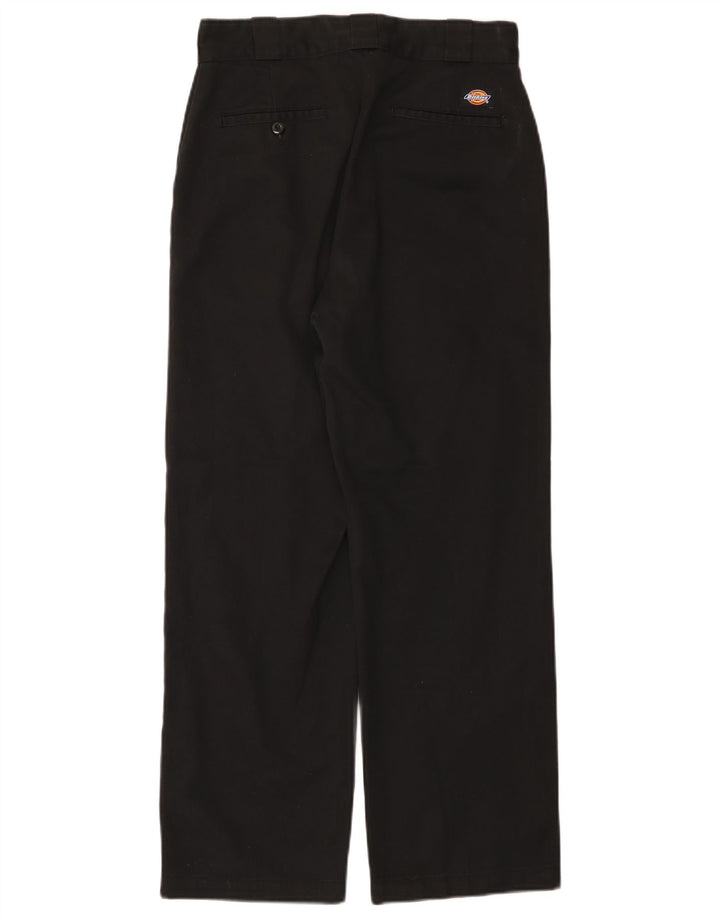 Dickies Mens Straight Chino Trousers W28 L27 Black Polyester