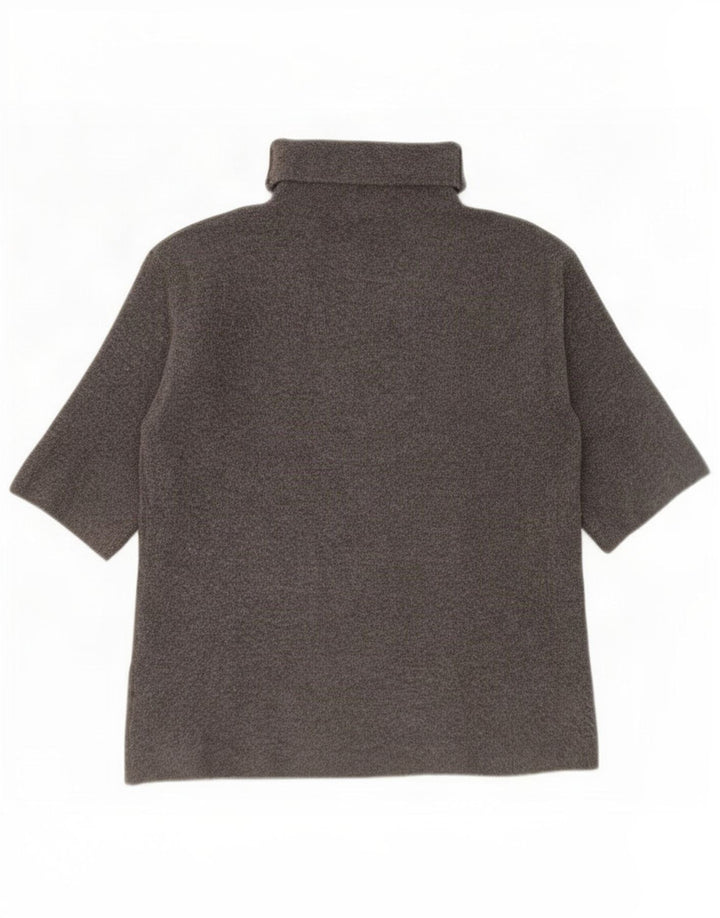 Zara Womens Top 3/4 Sleeve UK 14 Medium Grey