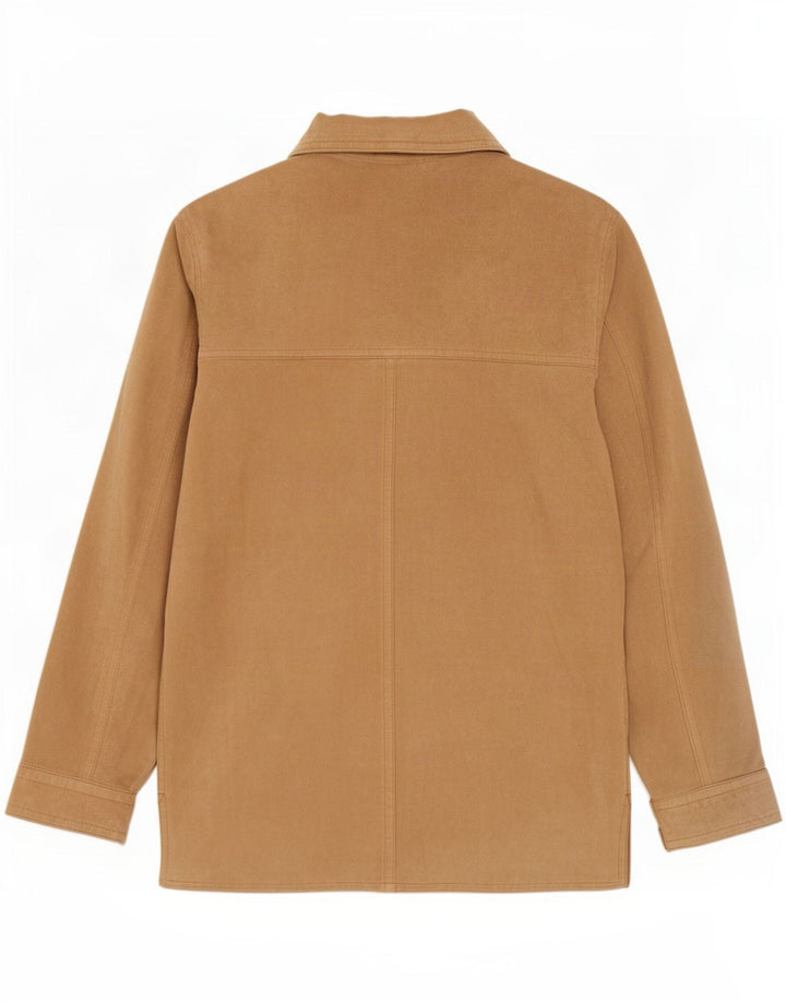 Vintage Womens Suede Jacket UK 18 XL Beige